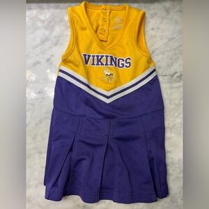 Vikings Kids Yellow and Purple Jersey Dress